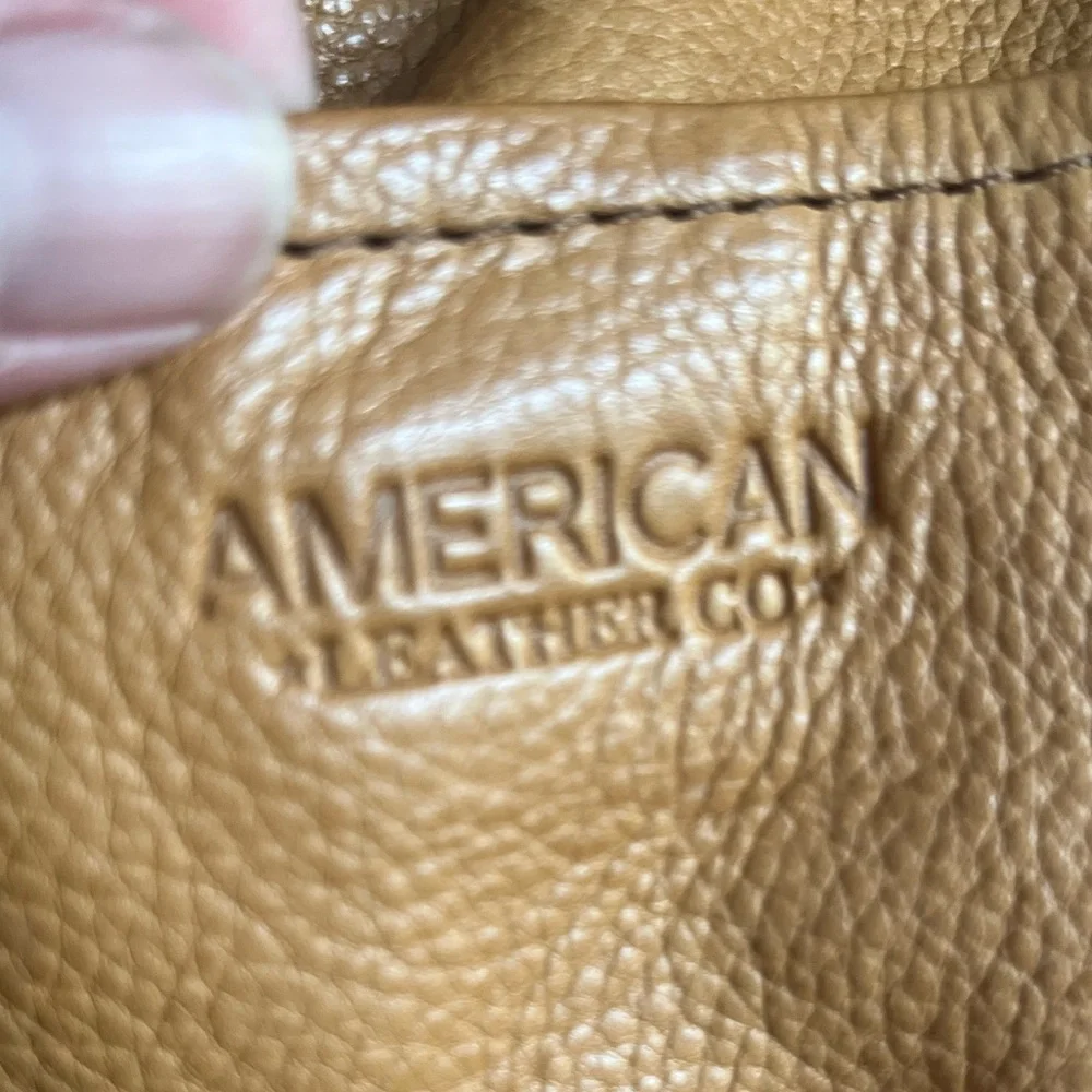 Tobacco Brown Leather Shoulder Bag by American Leather Company - Picture 2 of 6